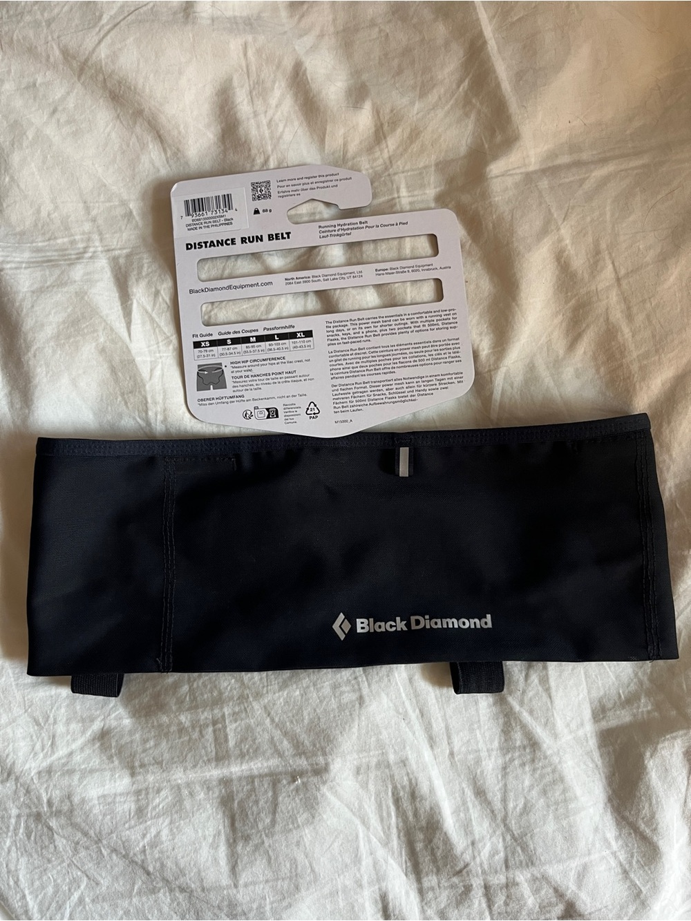 Black Diamond Distance Run Belt in black